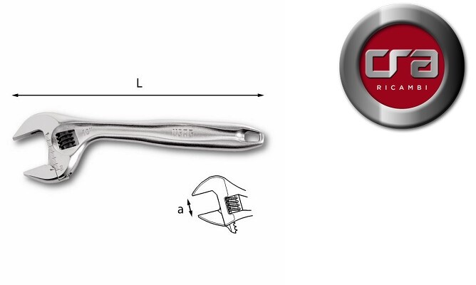 USAG 294 AD CHIAVE A RULLINO REGOLABILE CROMATA