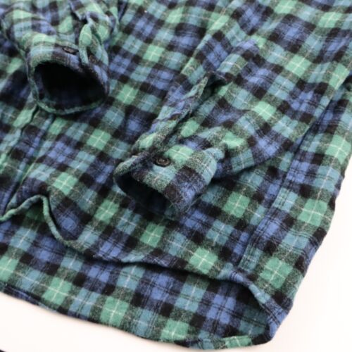 Vtg Pendleton Wool Lamont Board Shirt Mens Small Blue Green Shrunk Scraps Fabric - Picture 4 of 8