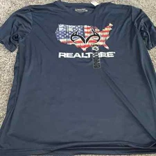Real tree size XL America blue super soft shirt men's