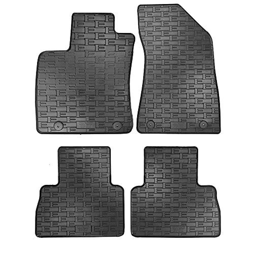 AUTOSTYLE Tappetini in Gomma Compatibile con MG ZS (EV) 2019- (4 Pezzi + Sistema