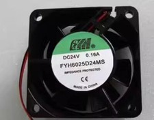1PCS FYH6025D24MS 6025 DC24V 0.16A 6CM 2-Wire Cooling Fan