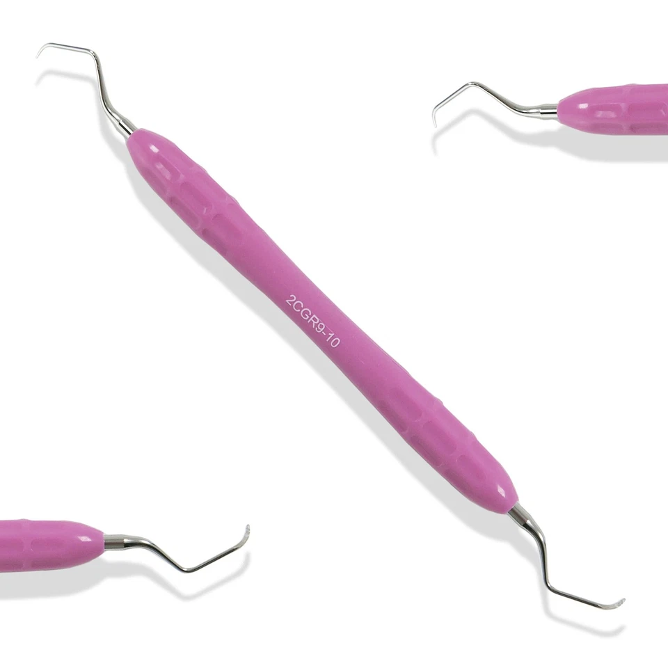 Cureta dental 9/10 Gracey molar, mango de silicona Premium Osung -2CGR9-10 [#88] Foto 3 de 4