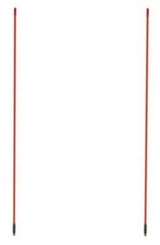 2 ORANGE FRANCIS 4' FIBERGLASS ANTENNA CB 24,CB24 HOTROD 300-CB24O 4 FEET