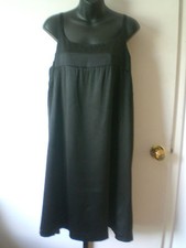 Eileen Fisher NWT $298 little black silk dress with two side pockets M