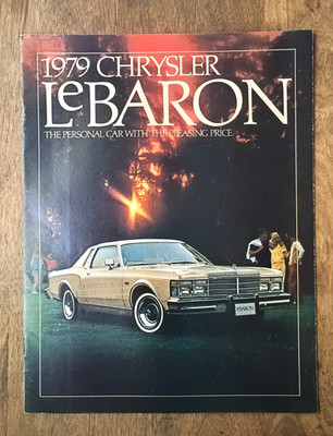 Chrysler LeBaron 1979 Car - Vehicle Dealership Brochure Flyer Vintage