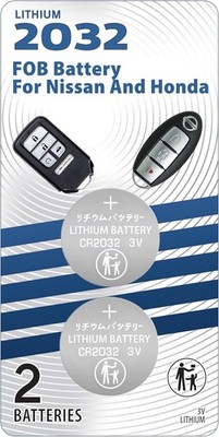 OEM Replacement Smart Remote Key FOB Battery 2 Pack, Compatible with 2007-2022+