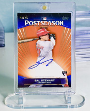 2026 Topps Sal Stewart Reds Postseason Performance Rookie Roy Auto Orange 25
