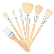 Mop Brush Acrylic Painting Blending Watercolor Oil Artist Brushes 7 PCS