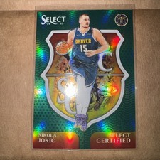 Nikola Jokic 2024-25 Panini Select Select Certified Green Prizms Denver Nuggets