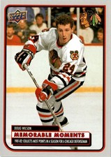Doug Wilson 2025-26 Chicago Blackhawks UD Centennial Memorable Moments MM-27