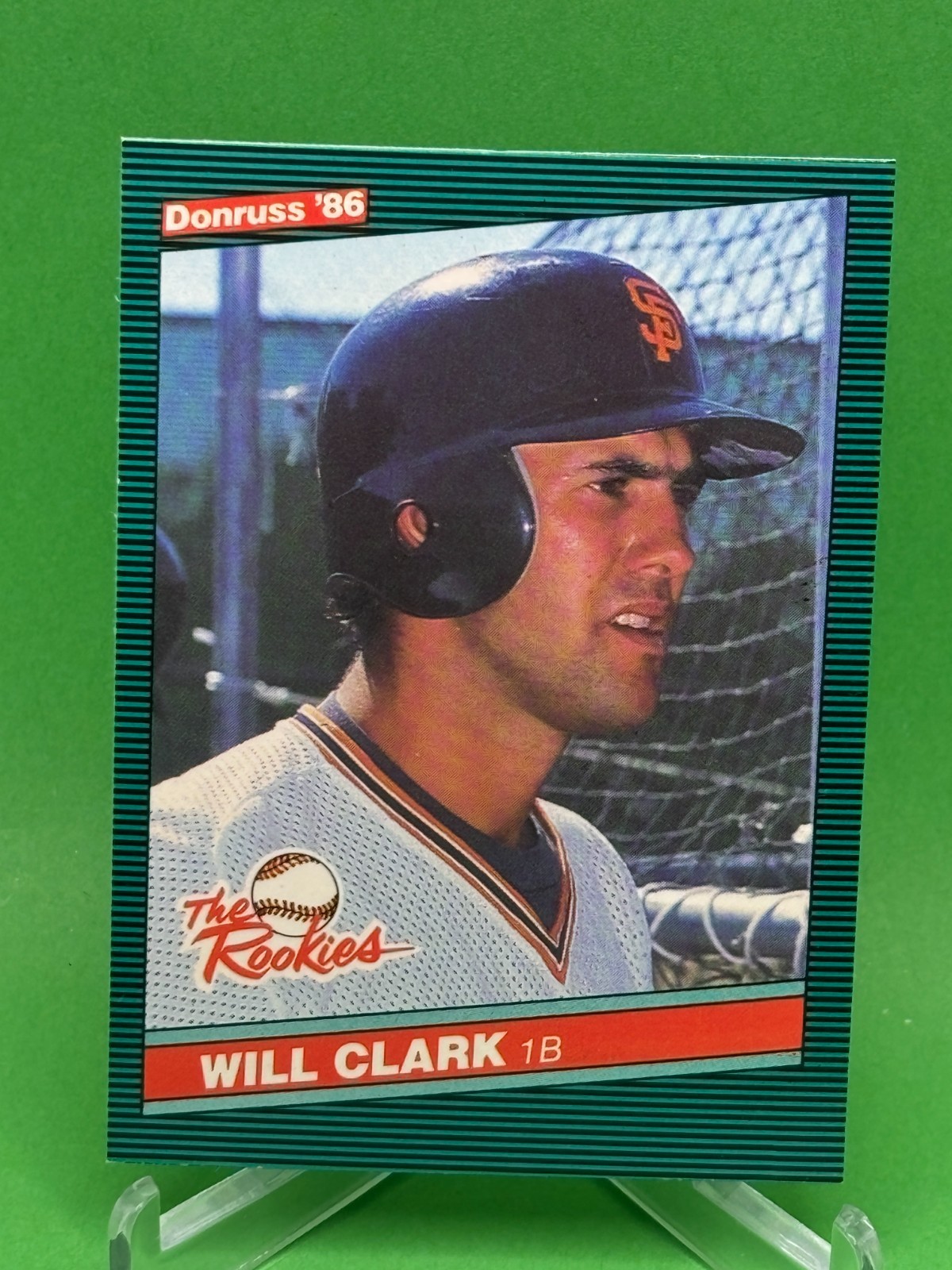 1986 DONRUSS #32 WILL CLARK ROOKIE CARD SAN FRANCISCO GIANTS MINT