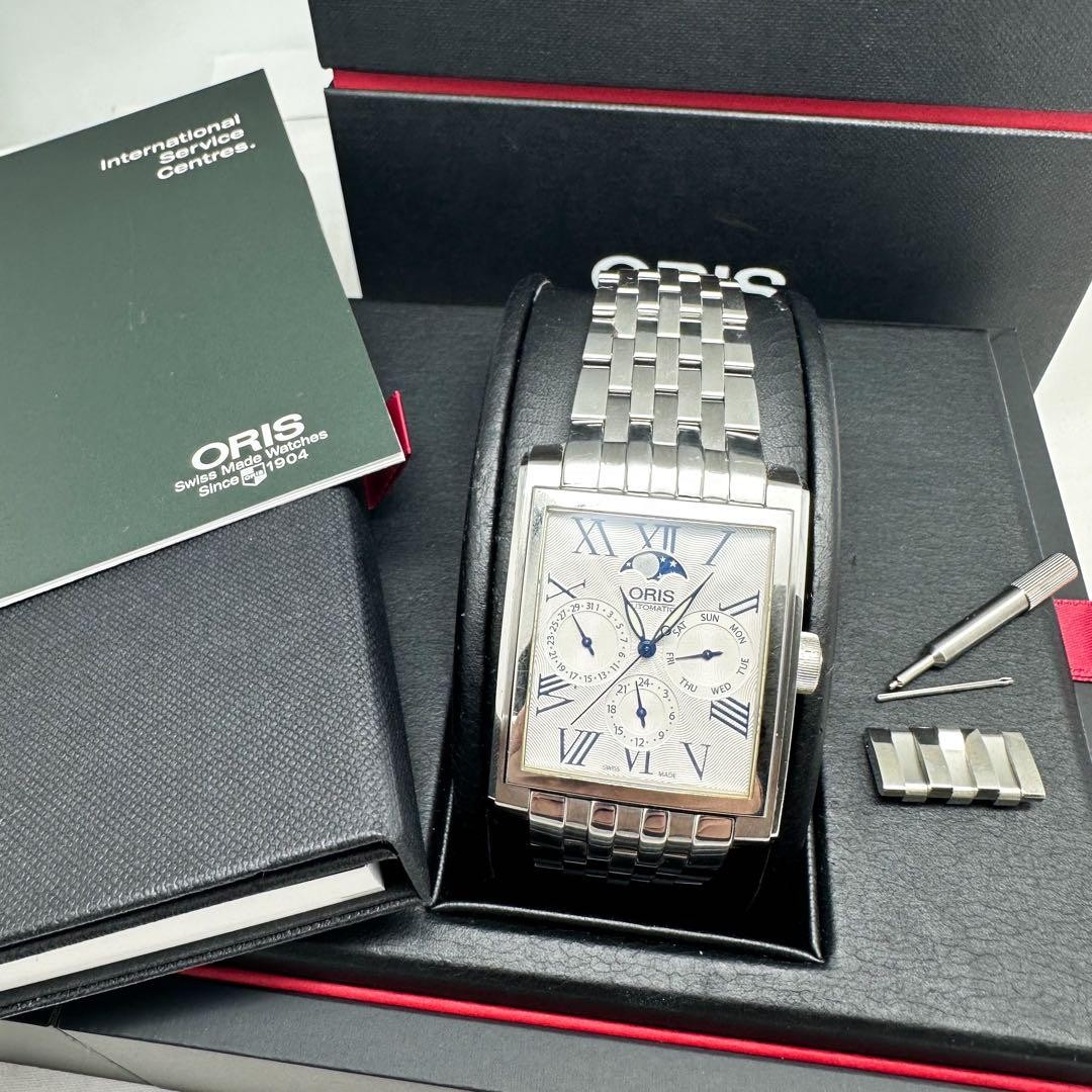Oris 7658 Rectangular Moon Phase Automatic Watch … - image 1
