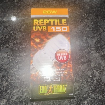 Exo Terra Reptile UVB 150 26W Compact Fluorescent Desert Terrarium Bulb - New