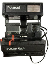 Polaroid 600 One Step Flash Instant Film Camera Untested Light Turns On