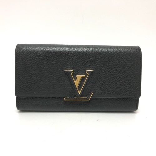 LOUIS VUITTON M61248 LV logo Portefeuille Capsine Bifold Long Wallet