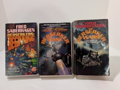 Fred Saberhagen Berserker Series Lot 3 PB Wars Base Beginning Sci-Fi