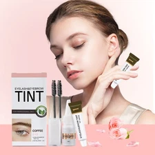 NEW Eyebrow Eyelash Eye Lash Brow Tint Full Kit Dye Cream Long Lasting