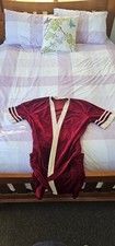 Vanchini Vintage Burgundy Velour Robe