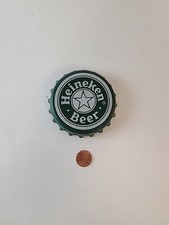 Heineken Beer Logo Bottle Opener Bottled Cap Shape Green Star Vintage  Renimex