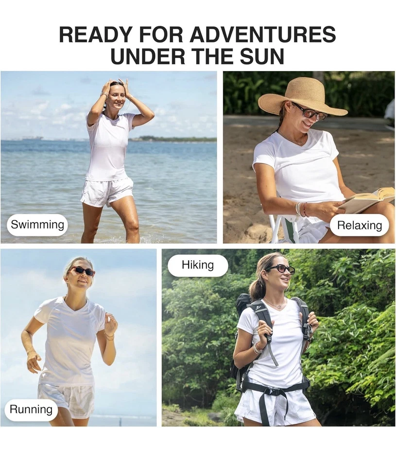 Kanu Surf Women's Solid UPF 50+ Rashguard, White, Small - Image 4 of 4