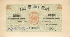 Annweiler City 1 milion marek 1923 lekko używane