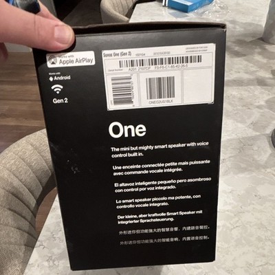 Sonos One (Gen 2) Smart Speaker w/ Voice Control - Black
