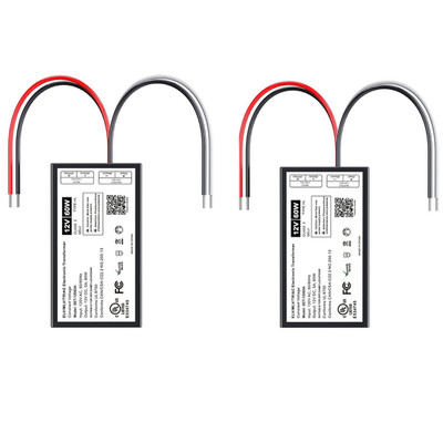 60W 12V Dimmable LED Driver, 12V Triac ELV/MLV Transformer Compatible
