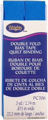 3er-Pack - Wrights doppelt gefaltete Quilt-Bindung 0,875 Zoll x 3 Yard-Royal - 117-706-050