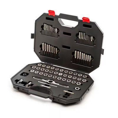 Sae/Metric Ratcheting Tap and Die Set (77-Piece)