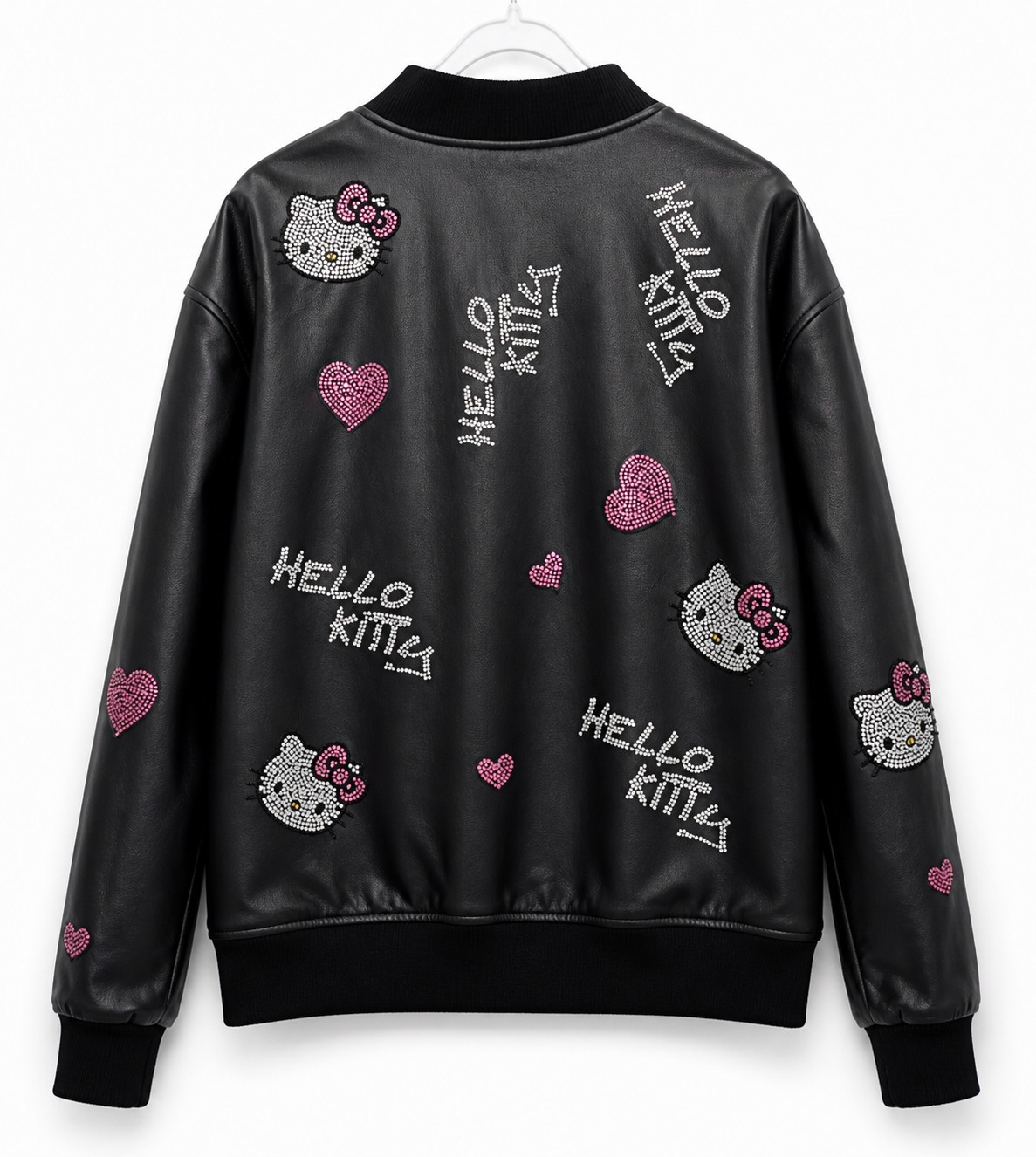 FOREVER 21 x Hello kitty Rhinestone Bomber Jacket Large Deadstock NWT New D50 image 3