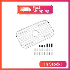 Sink Protector Grid 26-1/16" x 14-1/16", Centered Drain with Corner Radius 3-1/2