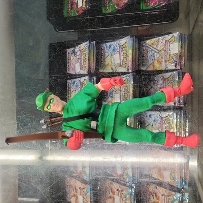 1999 Hasbro DC Super-Heroes Silver Age GREEN ARROW Action Figure Complete 