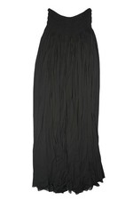 Alaia Shirred Maxi Skirt in Black