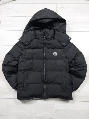 TRAPSTAR men's black puffer jacket Size M