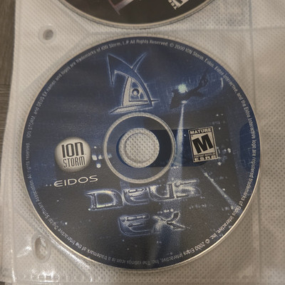 Eidos Interactive Deus Ex PC Game Disc 2000 (Ion Storm) ESRB M Mature