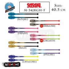 SASAKI - M-34JKGH-F - Short Gradation Rubber Clubs - Rhythmic Gymnastics