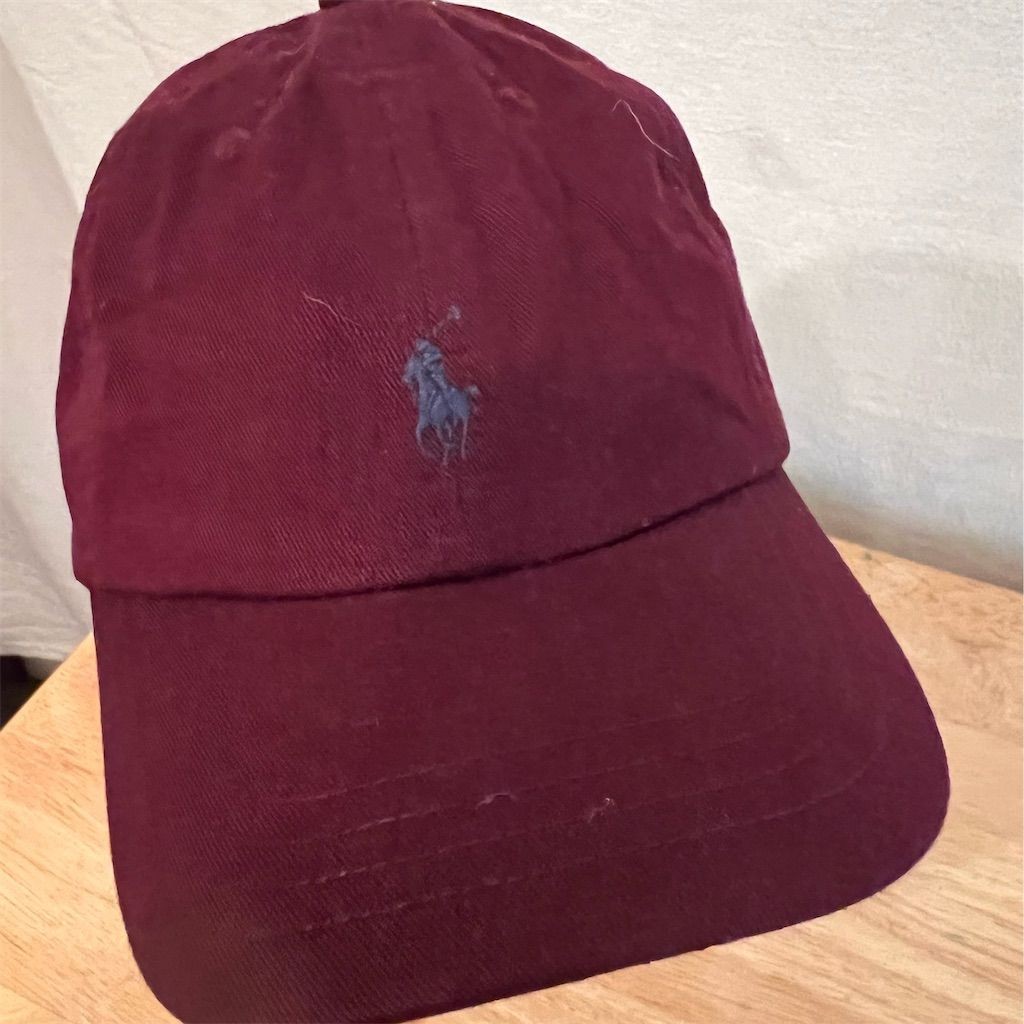 Cappello berretto baseball Polo Ralph Lauren ragazzo rosso regolabile logo pony iconico preppy