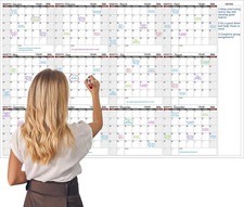 Large Dry Erase Calendar for Wall Yearly Wall Calendar Dry Erase, 37" X 57.9",