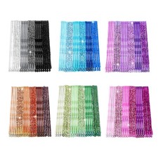HJZHII 144PCS Colorful Bobby Pins, Assorted Glitter Bobby Pin Hairs Styling P...