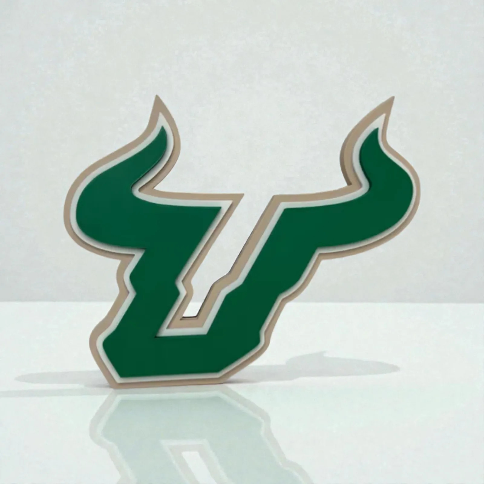 USF South Florida Bulls 3D Logo Sign NCAA College Football Desk Wall Art Decor