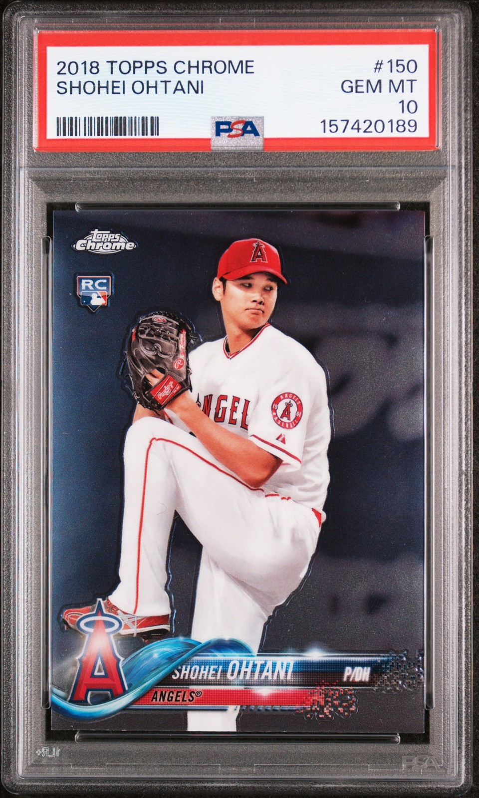 2018 TOPPS CHROME #150 SHOHEI OHTANI ROOKIE RC PSA 10