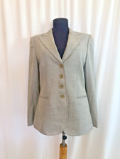 Armani Collezioni Gray Micro Pattern Blazer - Size 6 Small