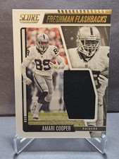 2022 Panini Score Amari Cooper #FF18 Gold Freshman Flashbacks Oakland Raiders
