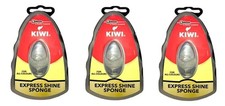 Kiwi Express Shoe Shine Sponge, Neutral, 0.2 Fl Oz Pack of 3 