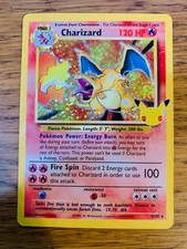 NM! Charizard (4/102) Celebrations 25th Anniversary Holo Pokemon Card!