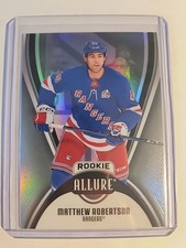 2025-26 Upper Deck Allure Hockey #113 Matthew Robertson Rookie Black Rainbow NHL