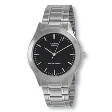 CASIO Classic MTP1128A-1A Quartz Dress Watch, Black Dial