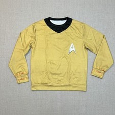 Star Trek Kirk Long Sleeve Halloween Costume Cosplay Captain's Shirt 2XL 48"