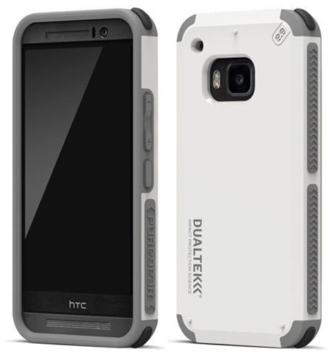 PureGear Blanc Dualtek Étui + Protecteur Écran Verre Trempé Pour HTC One M9 - Photo 2 sur 8