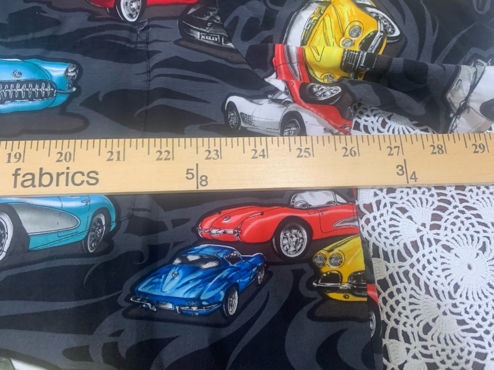 Vintage Paradise Found Hawaiian Shirt Mens XL Black S/S Corvette Stingray